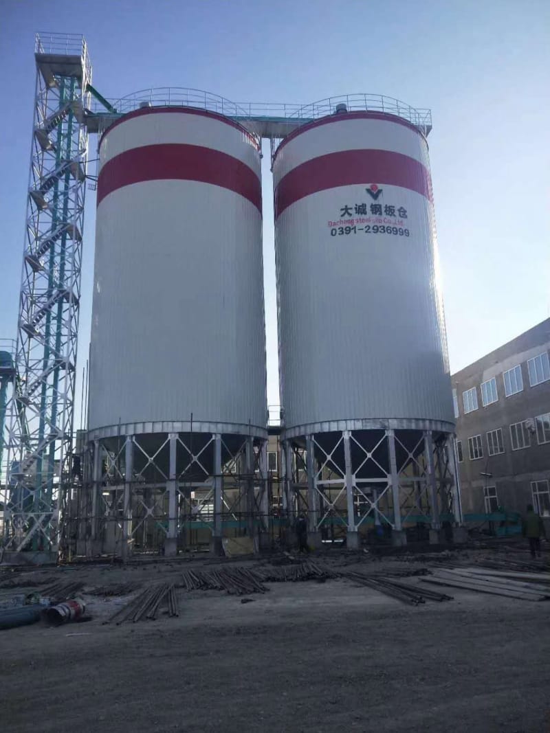 内蒙古哈达江酒业钢板仓工程